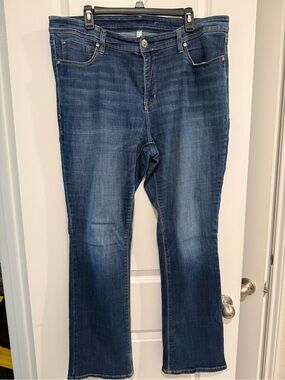 Lane Bryant Seven Dark Blue Boot-Cut Jeans